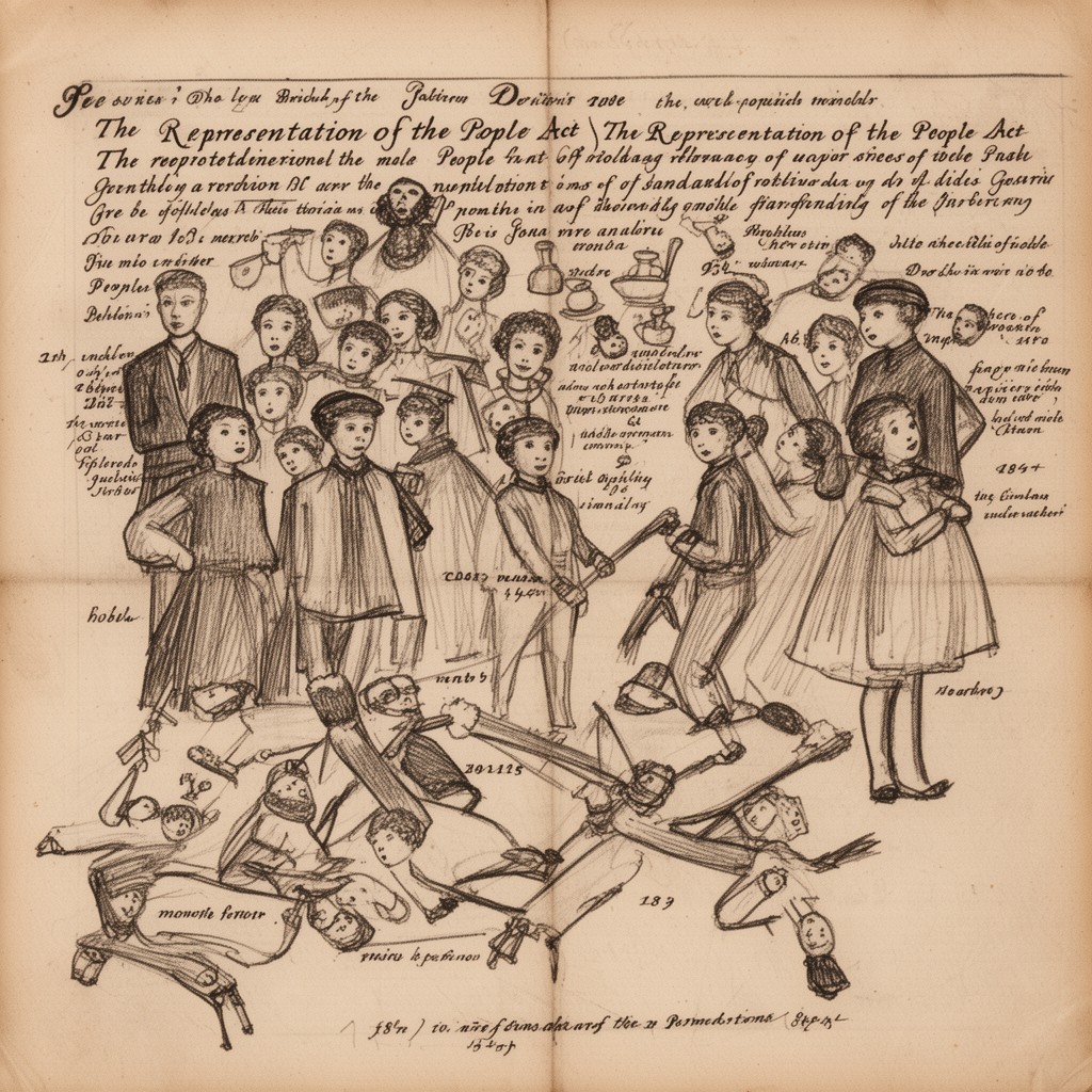 AI-generated illustration of Representation of the People Act 1884