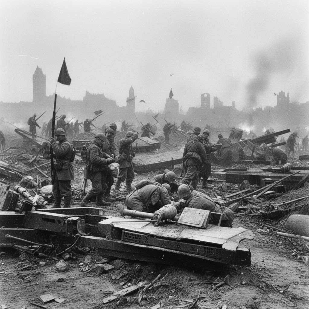 AI-generated illustration of Battle of Kiev (1941)