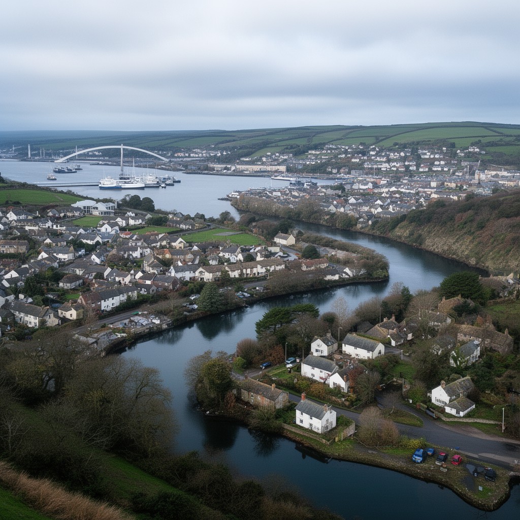 AI-generated illustration of River Cleddau