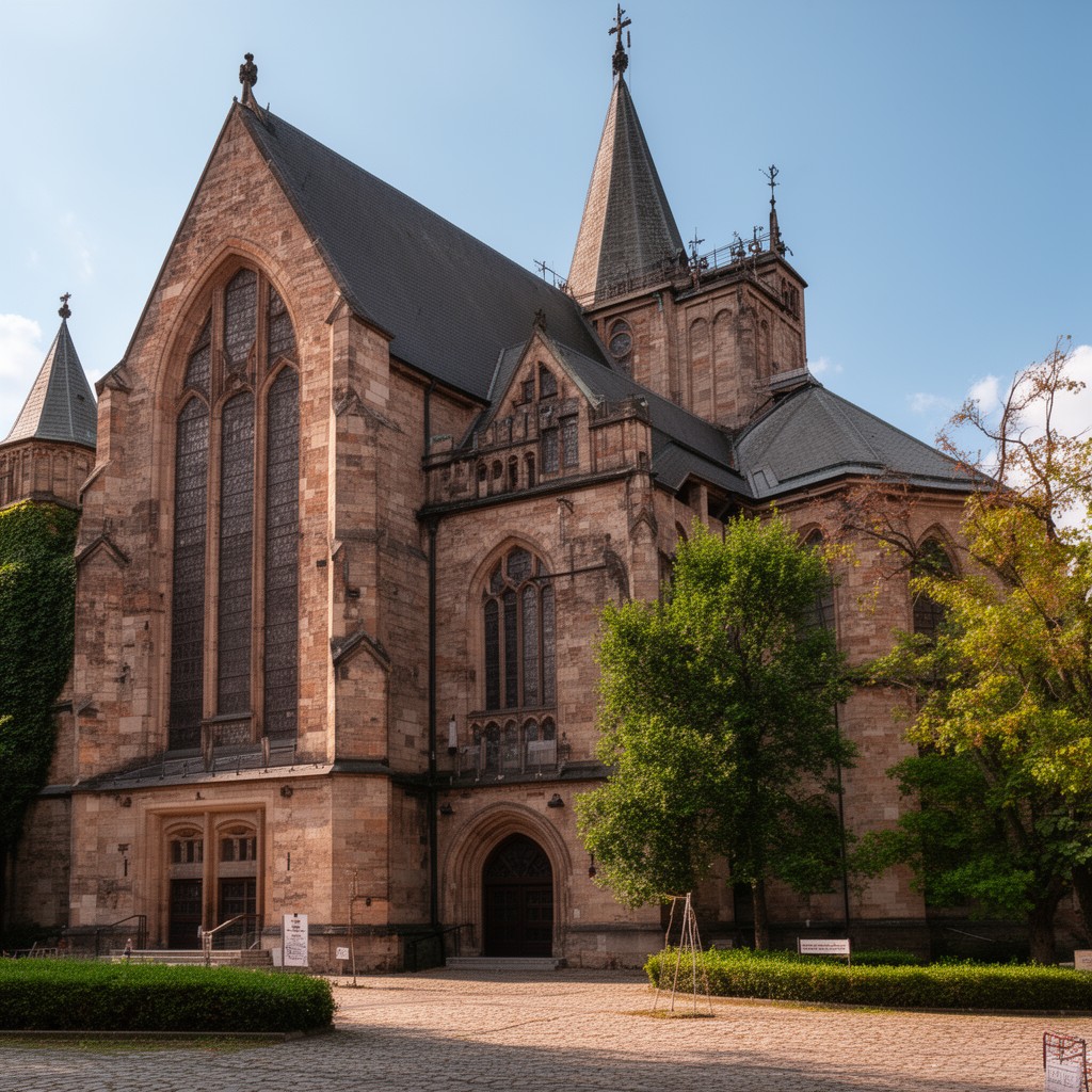 AI-generated illustration of Evangelical Lutheran Church in Brunswick