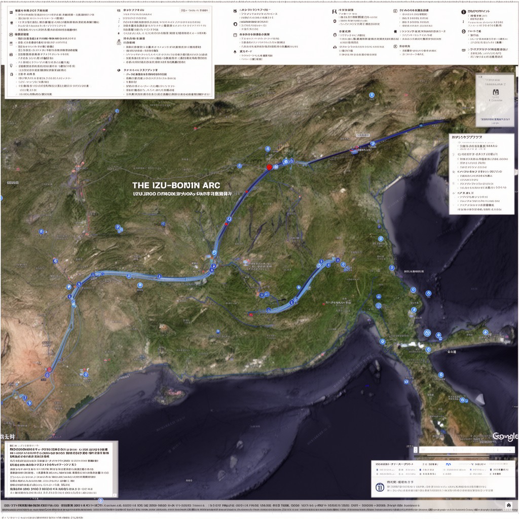 AI-generated illustration of Izu–Bonin Arc