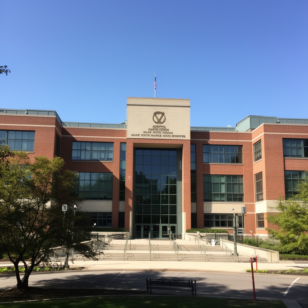 AI-generated illustration of Maine South High School