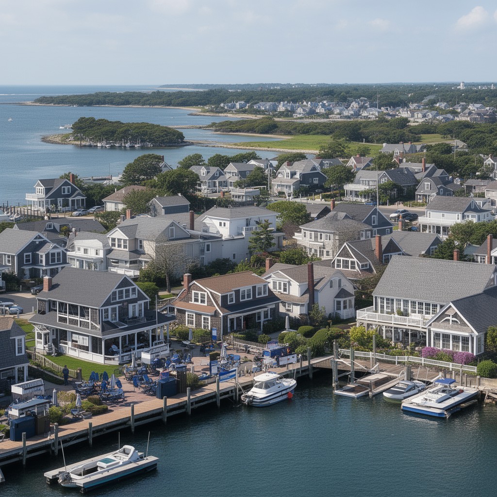 AI-generated illustration of Cape Cod communities