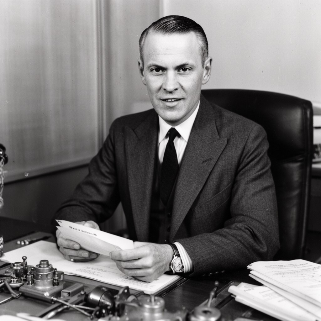 AI-generated illustration of Alfred N. Goldsmith