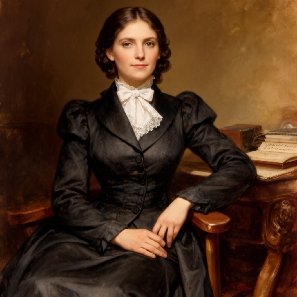 AI-generated illustration of Varina Howell Davis