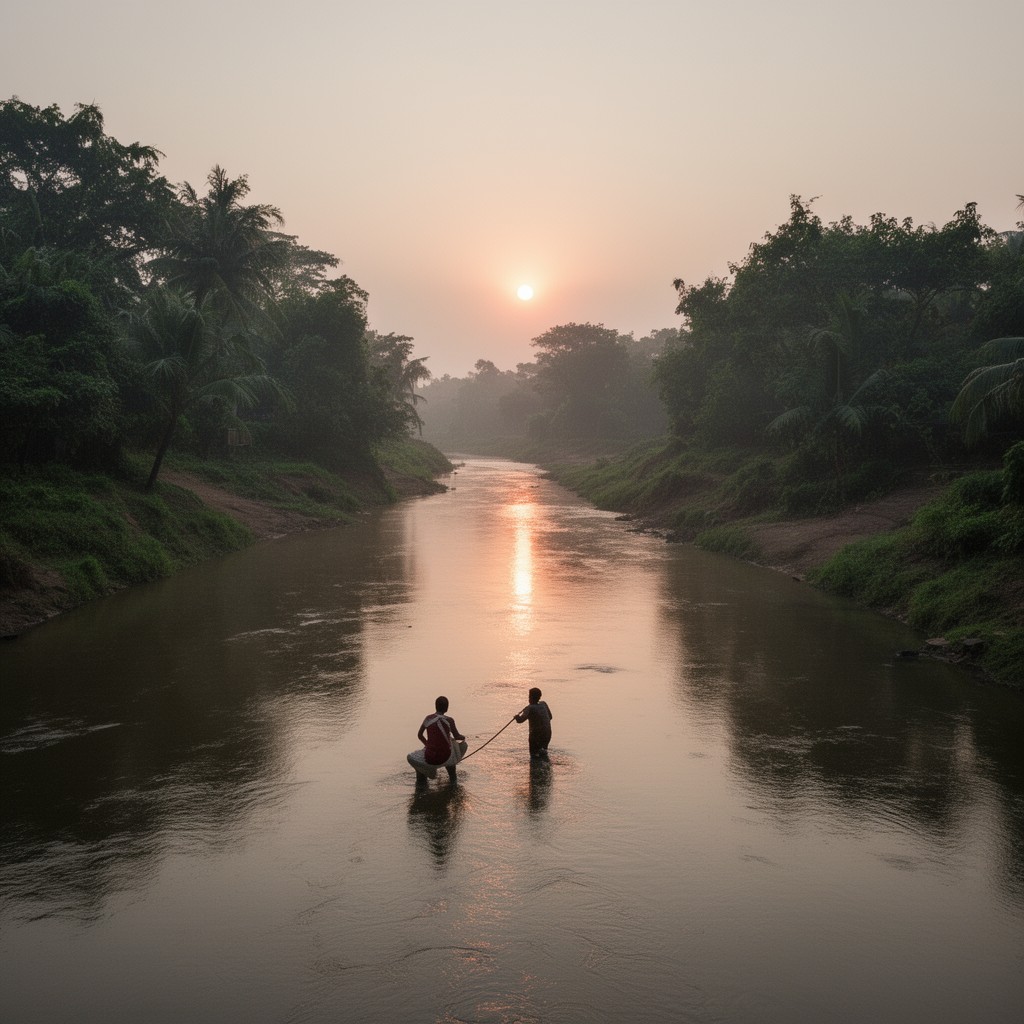 AI-generated illustration of Manjira