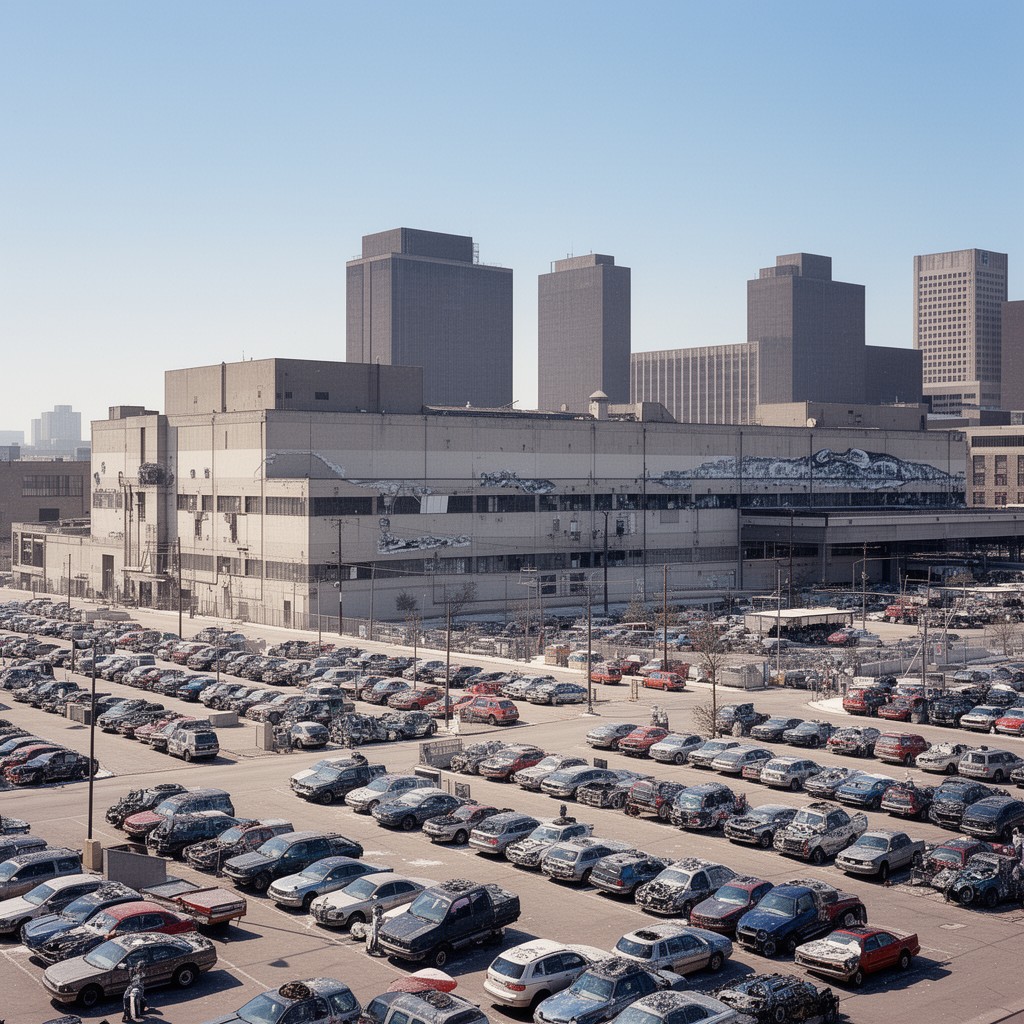 AI-generated illustration of Dearborn Assembly Plant, Michigan