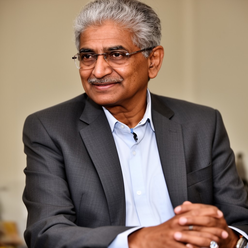AI-generated illustration of Azim Premji