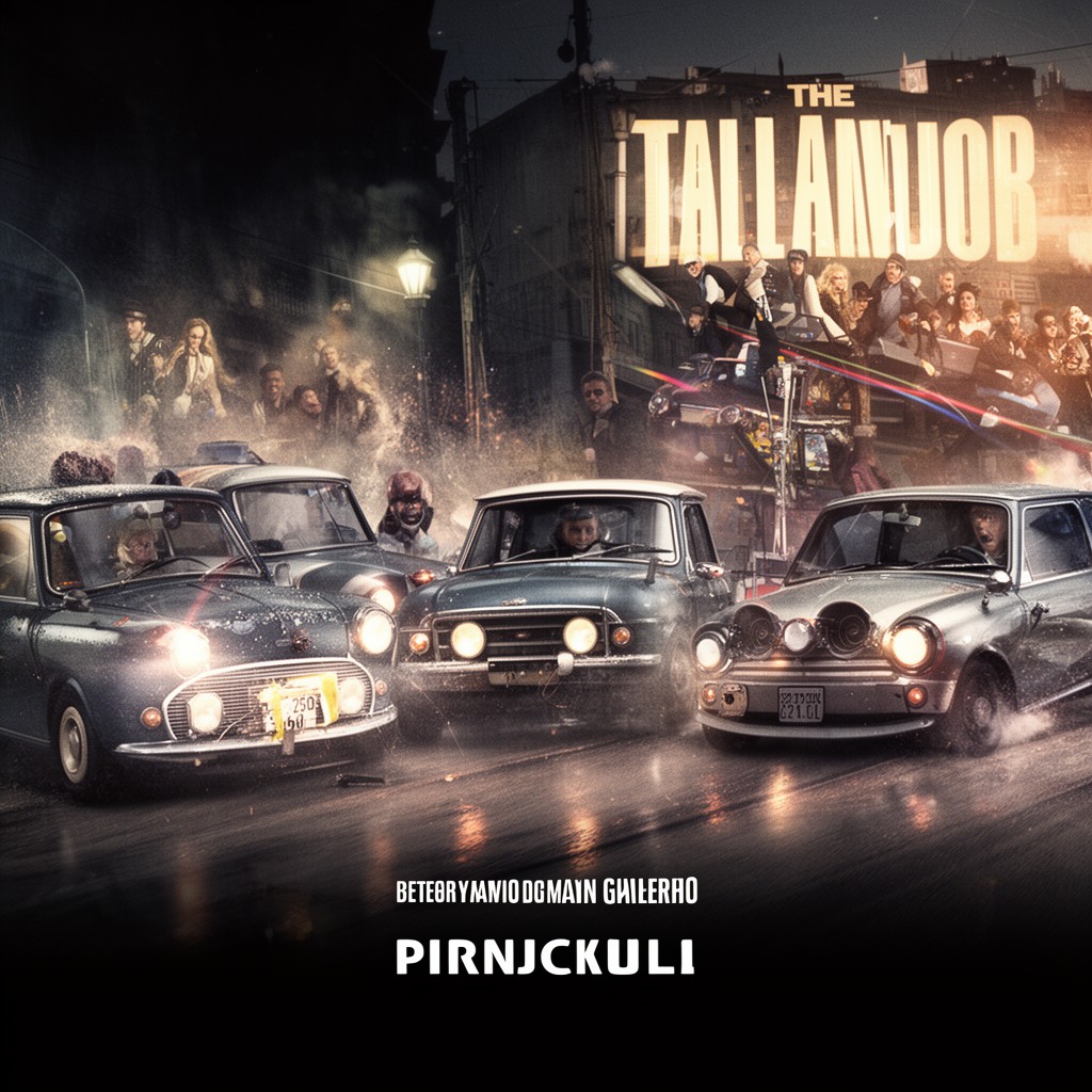 AI-generated illustration of The Italian Job