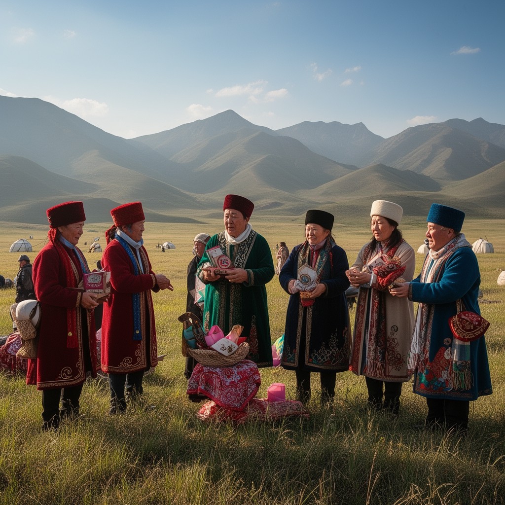 AI-generated illustration of Kazakhs
