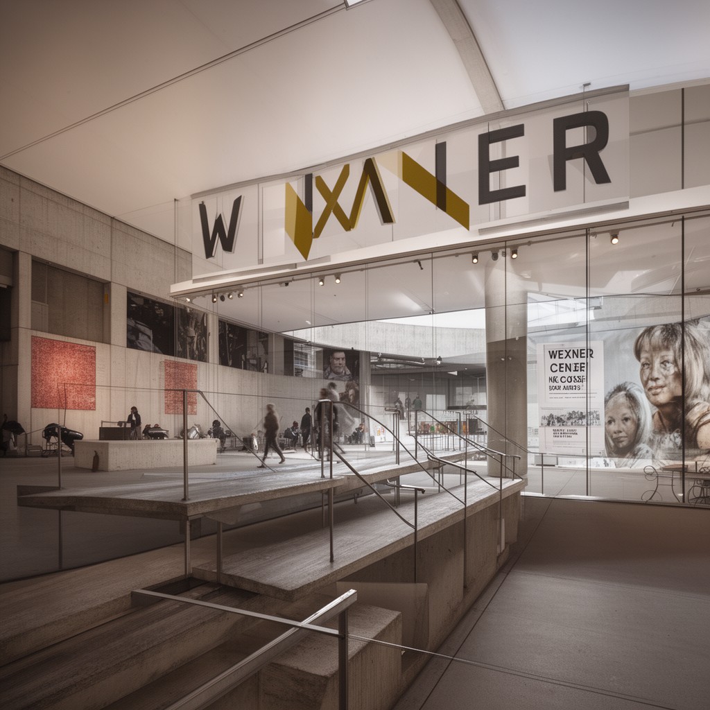 AI-generated illustration of Wexner Center for the Arts