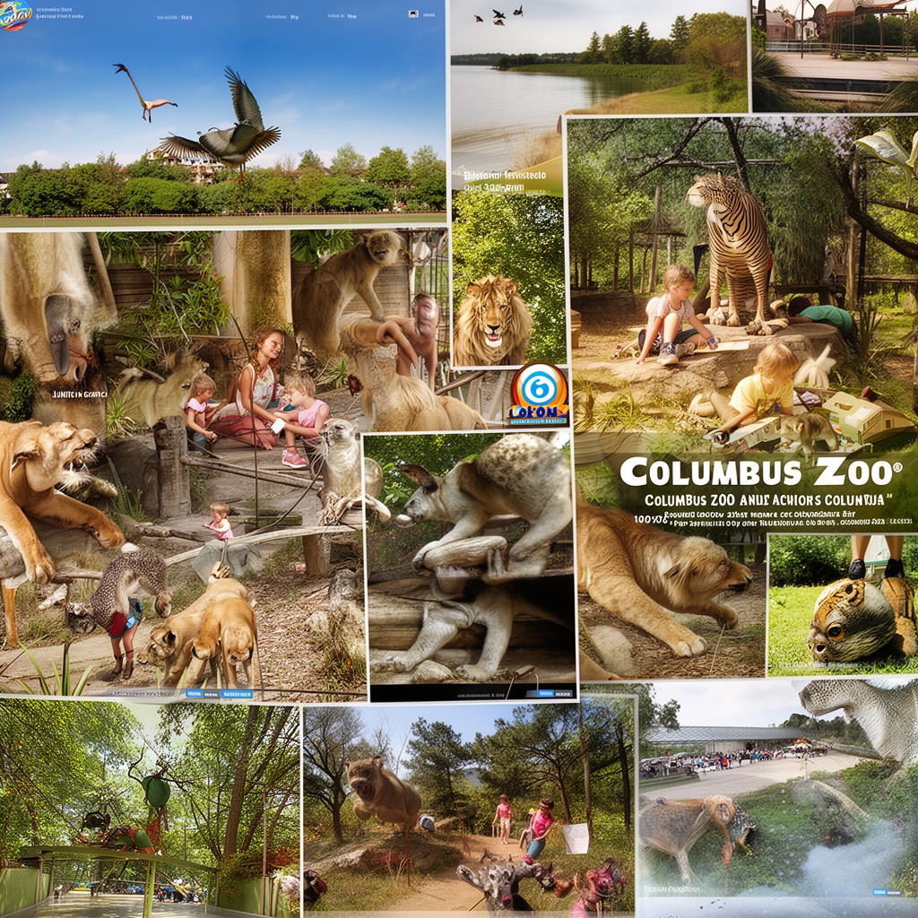 AI-generated illustration of Columbus Zoo and Aquarium