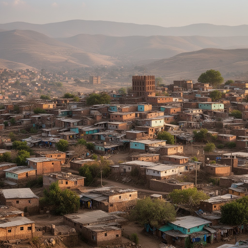 AI-generated illustration of Gondar region