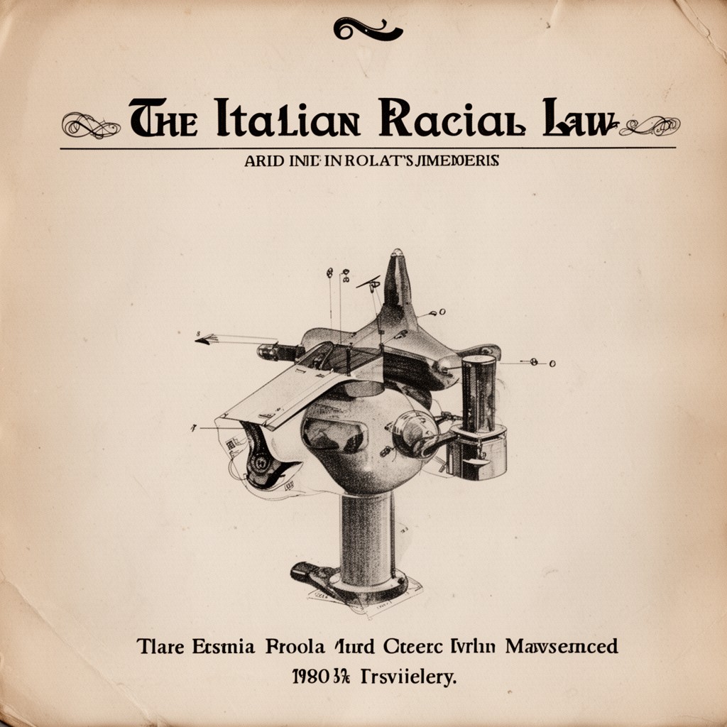 AI-generated illustration of Italian Racial Laws