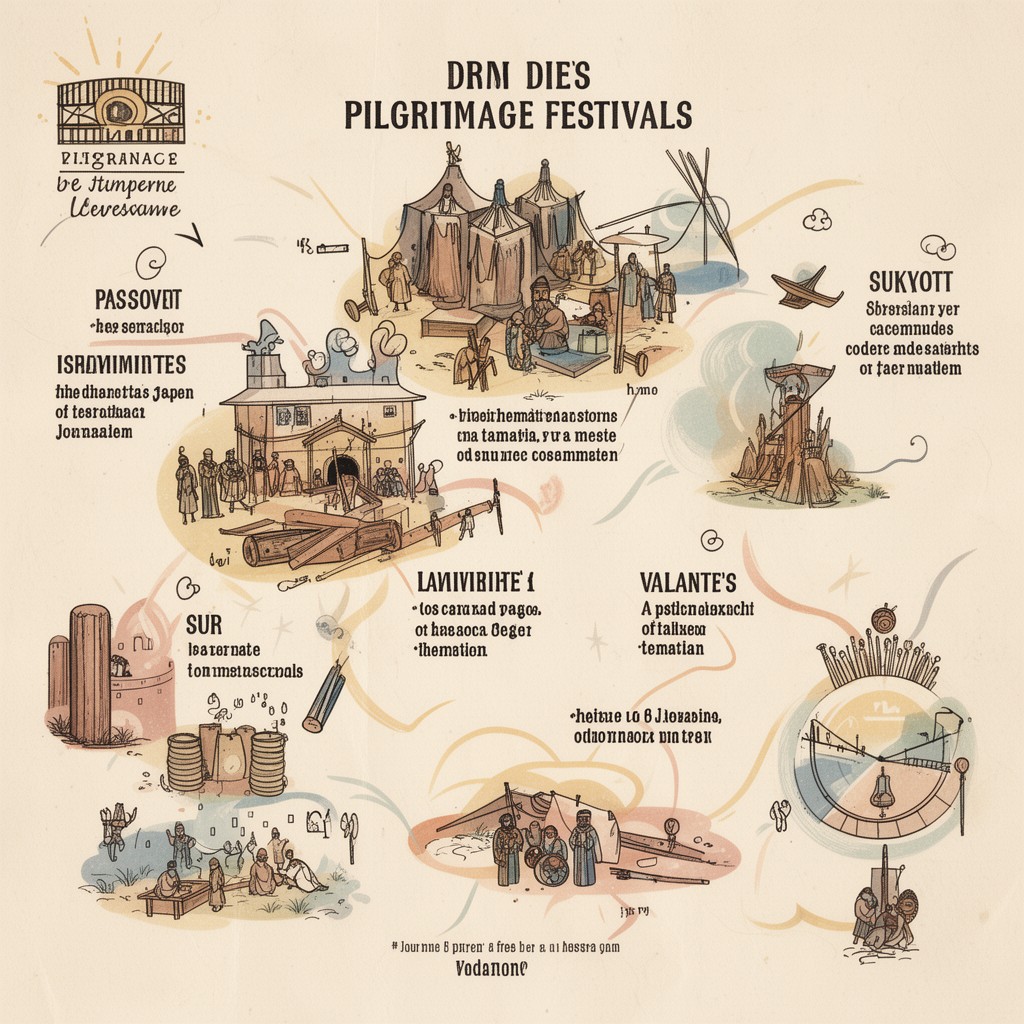 AI-generated illustration of Three Pilgrimage Festivals