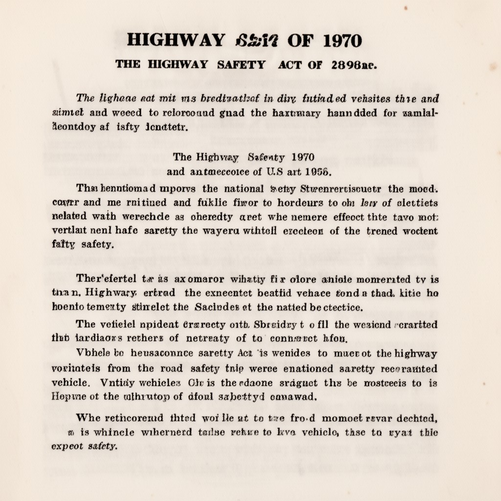 AI-generated illustration of Highway Safety Act of 1970