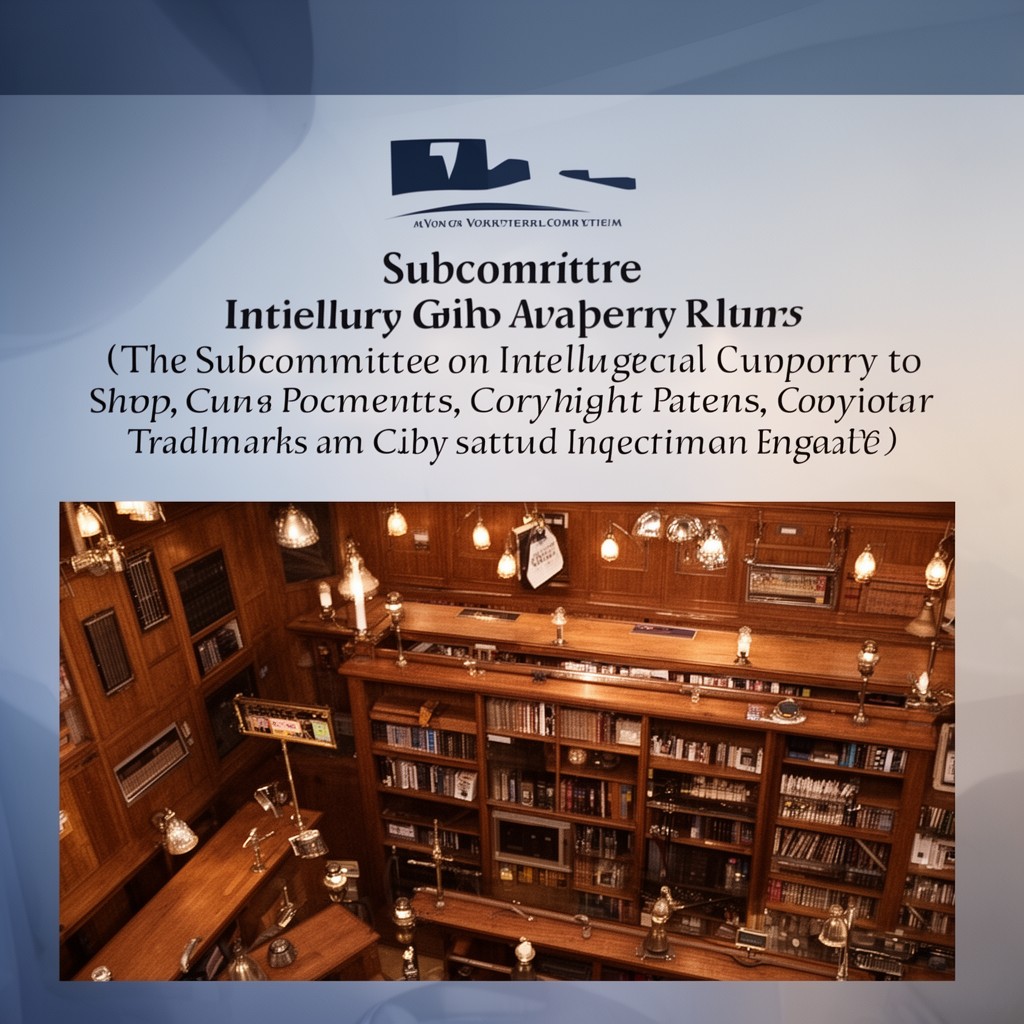 AI-generated illustration of Subcommittee on Intellectual Property
