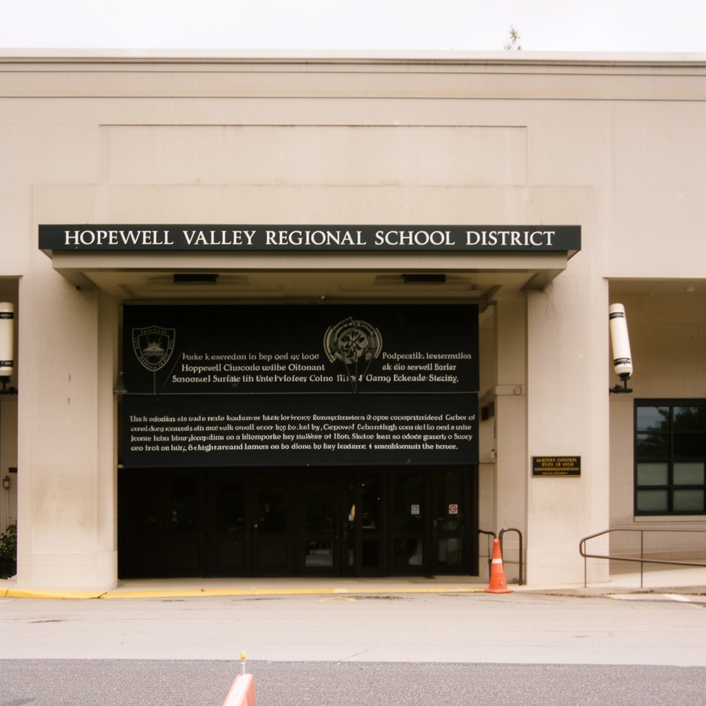 AI-generated illustration of Hopewell Valley Regional School District