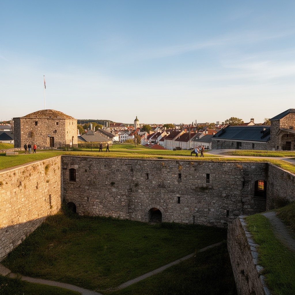 AI-generated illustration of Fredriksten fortress