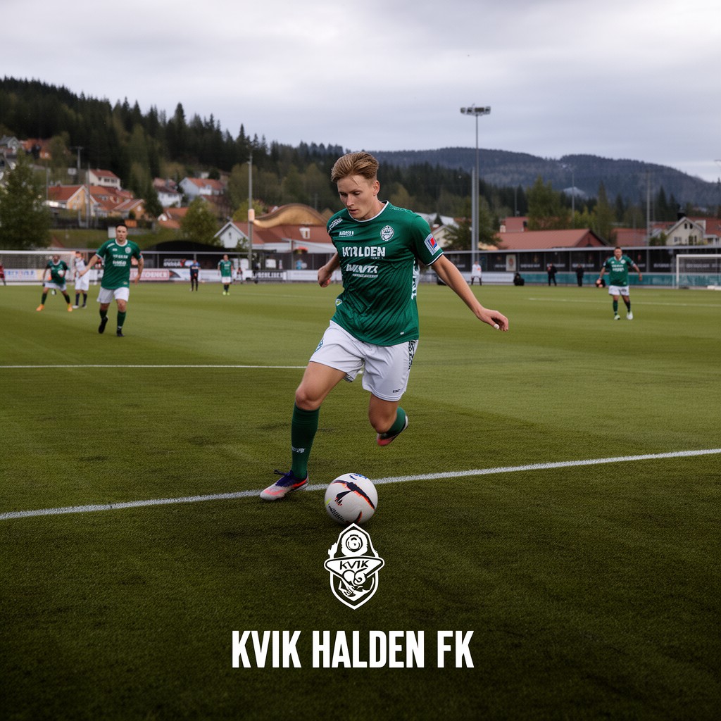 AI-generated illustration of Kvik Halden FK