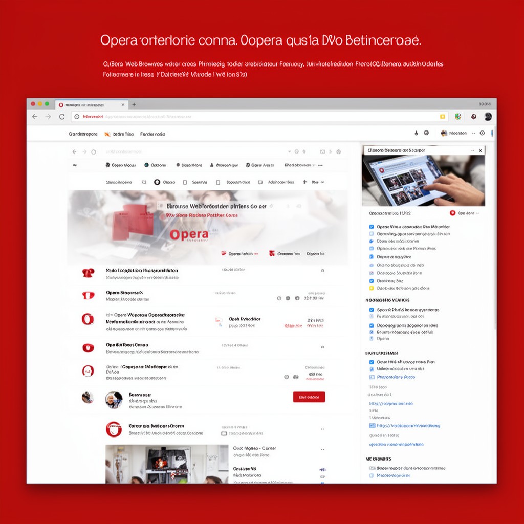 AI-generated illustration of Opera web browser