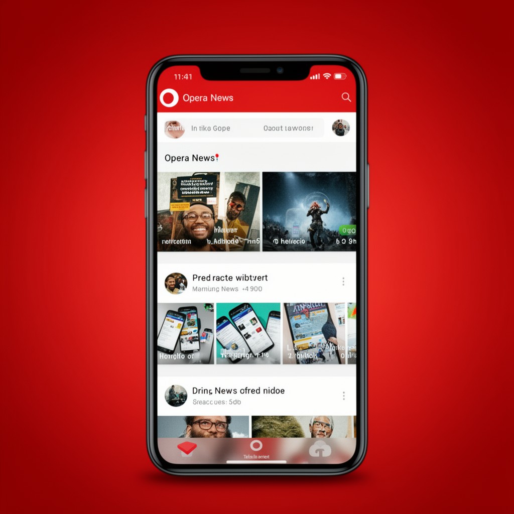 AI-generated illustration of Opera News