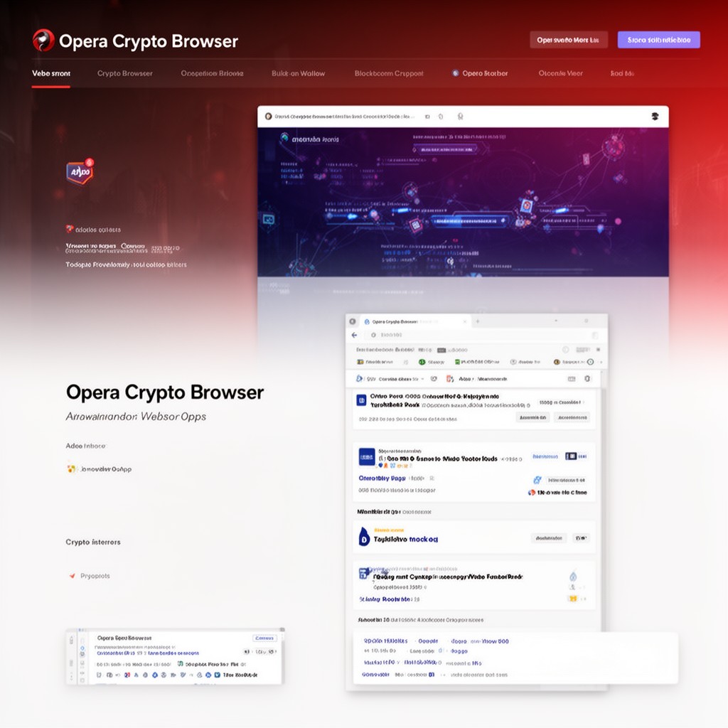 AI-generated illustration of Opera Crypto Browser