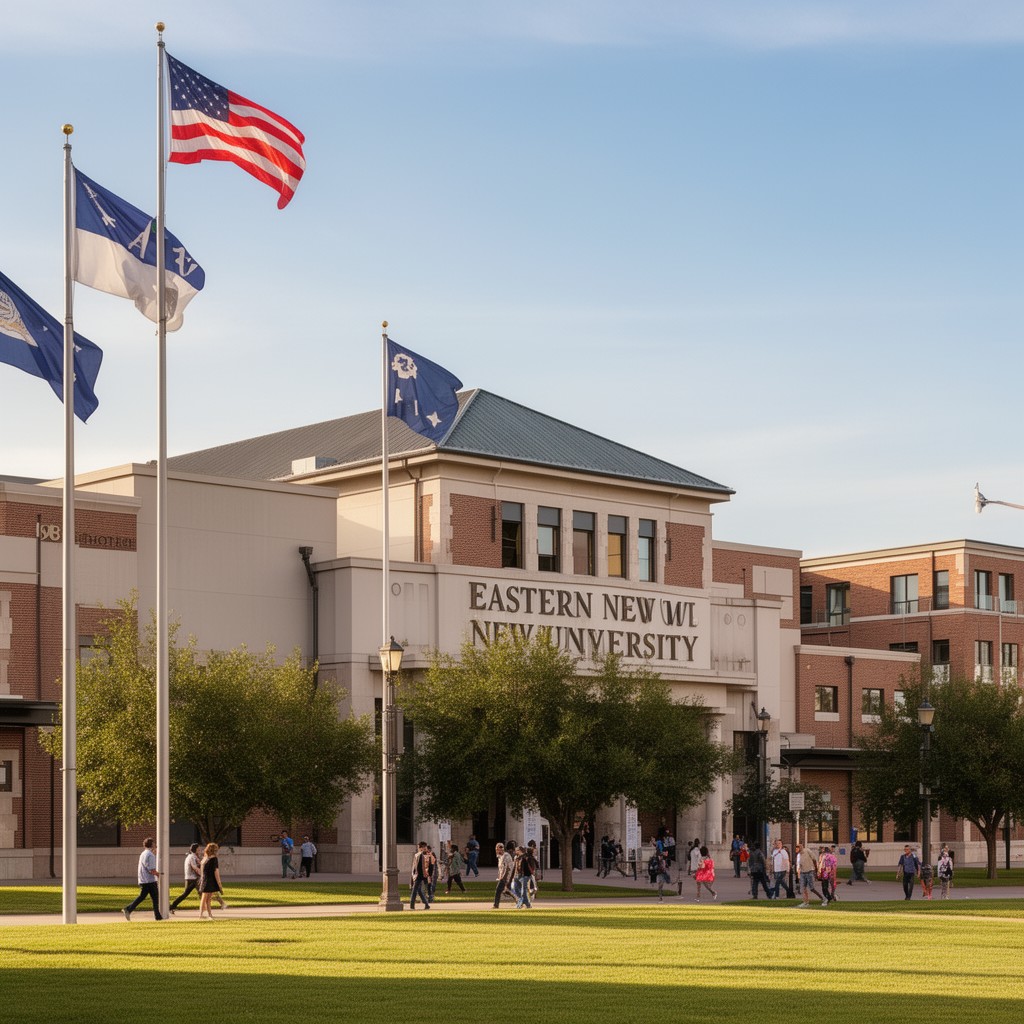 AI-generated illustration of Eastern New Mexico University