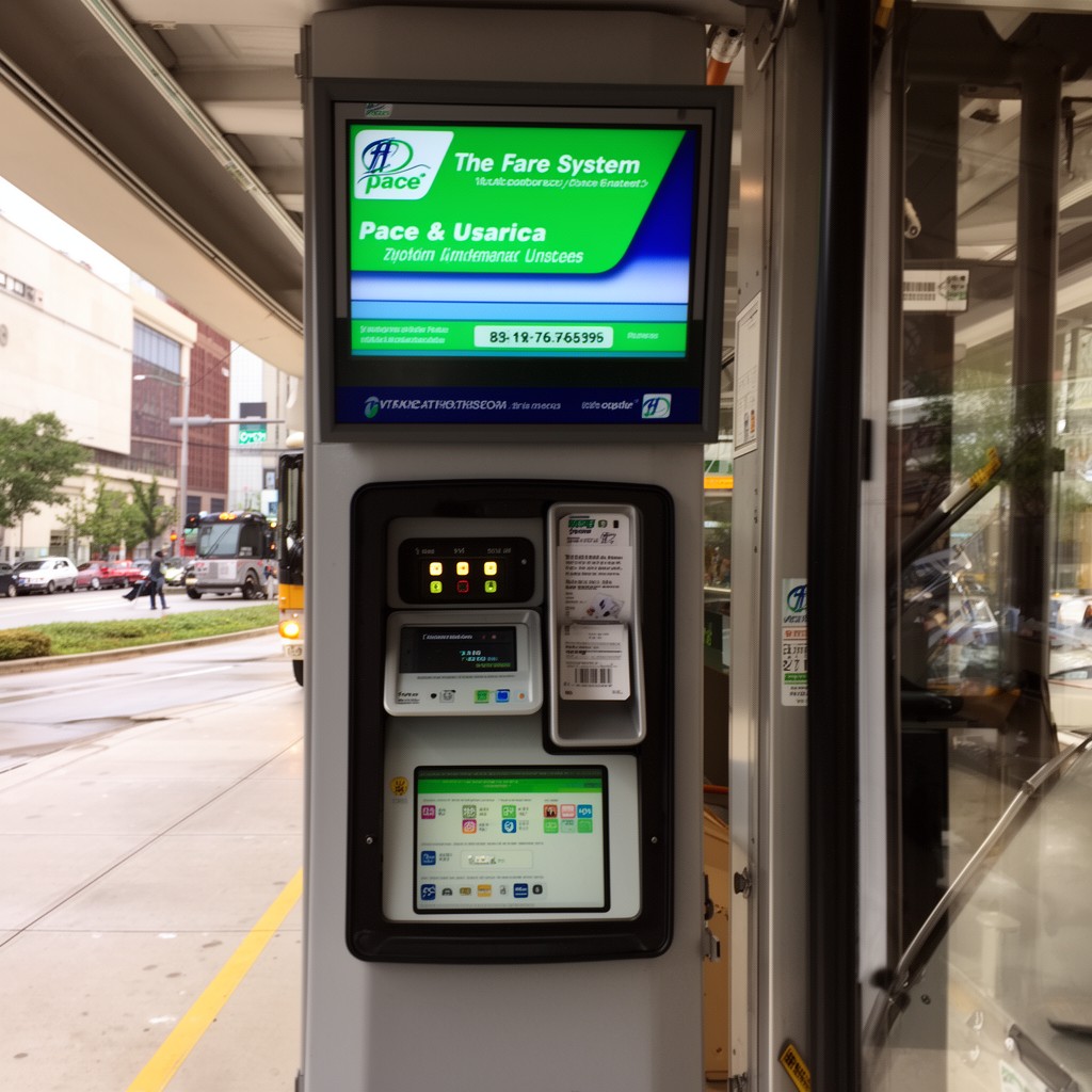 AI-generated illustration of Pace fare system