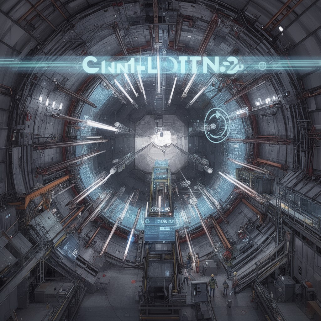 AI-generated illustration of LHC Run 3