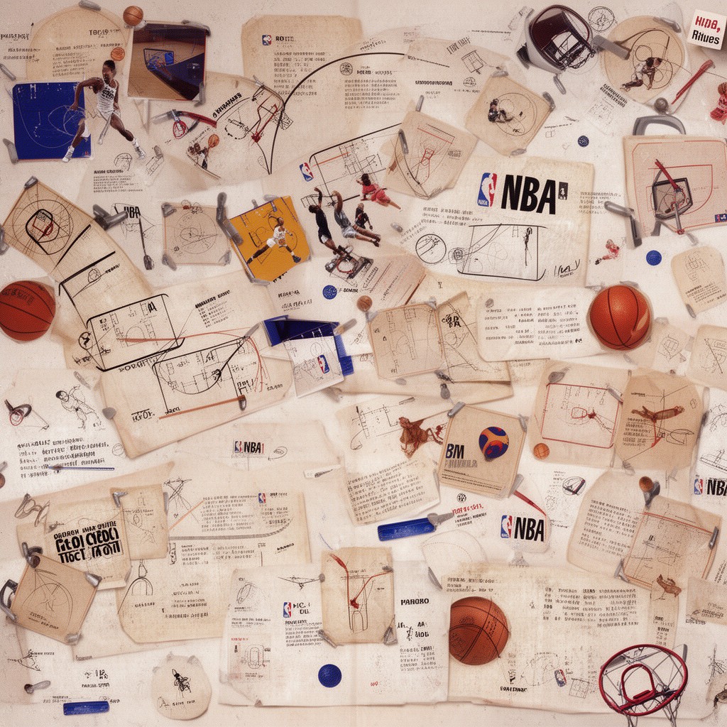 AI-generated illustration of NBA rules