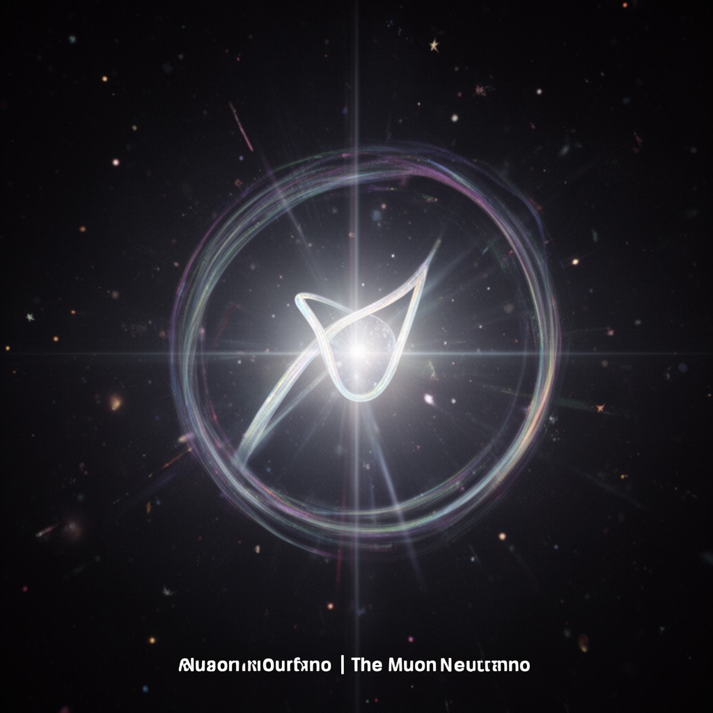 AI-generated illustration of muon neutrino