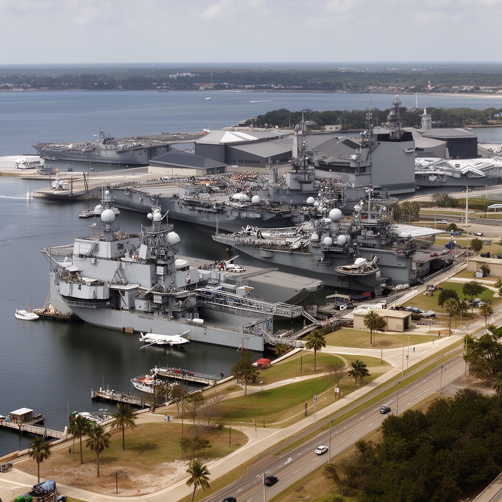 AI-generated illustration of Naval Station Mayport