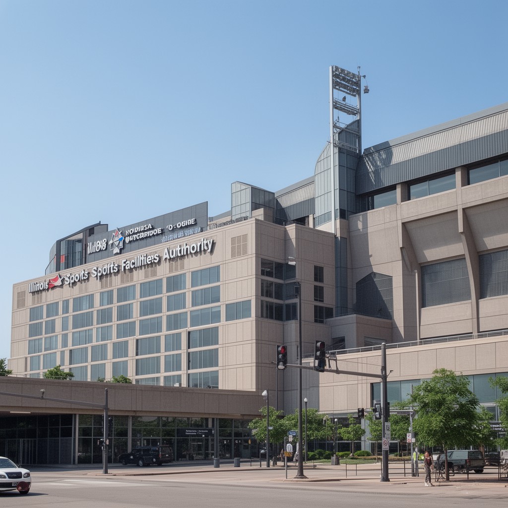AI-generated illustration of Illinois Sports Facilities Authority
