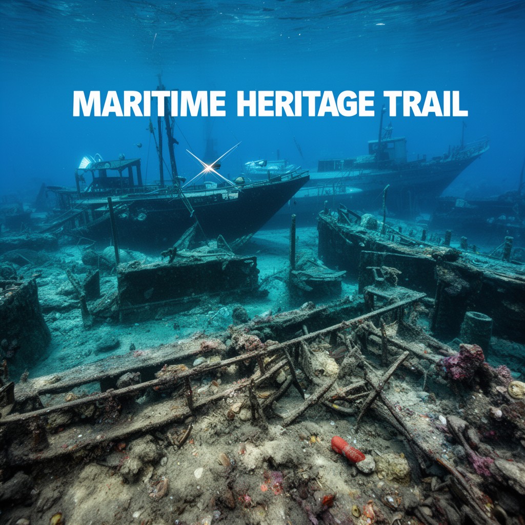AI-generated illustration of Maritime Heritage Trail