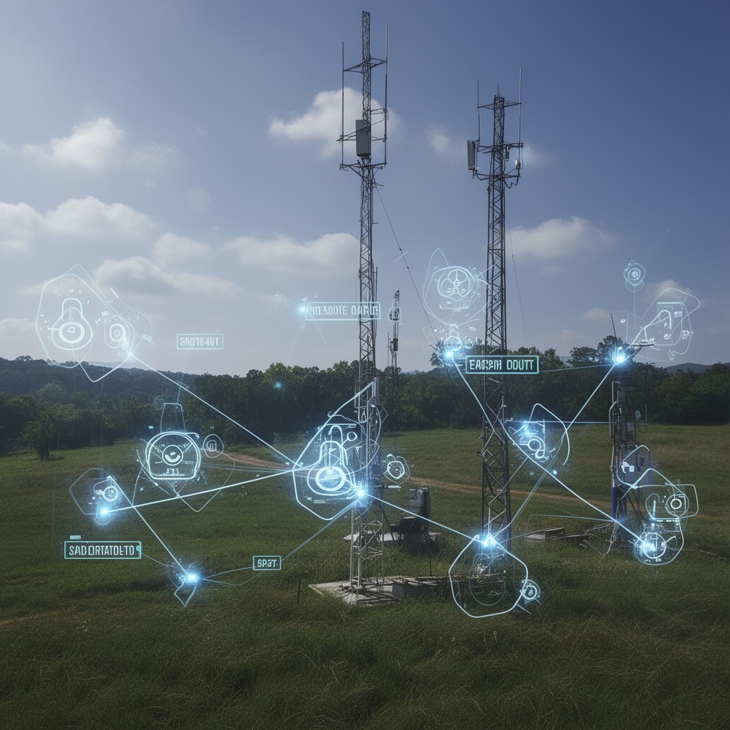 AI-generated illustration of Continuously Operating Reference Stations network