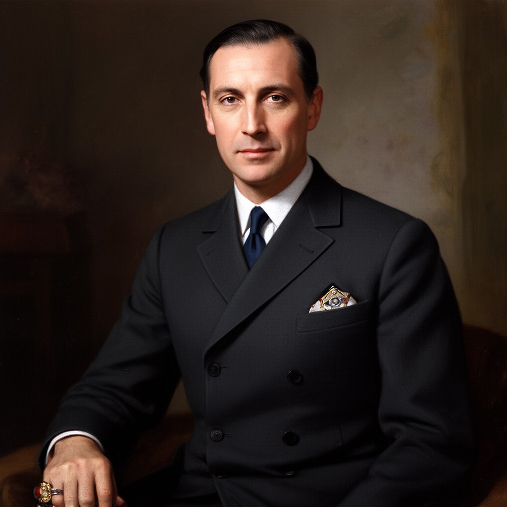 AI-generated illustration of George VI