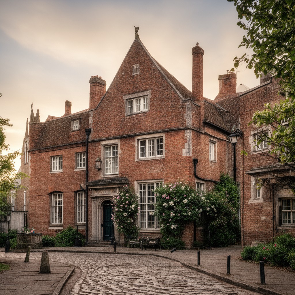 AI-generated illustration of Lamb House, Rye, East Sussex