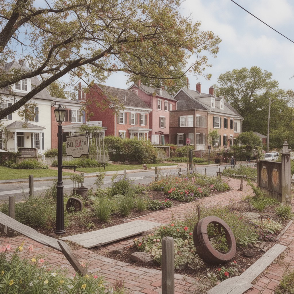AI-generated illustration of Bel Air, Maryland, United States