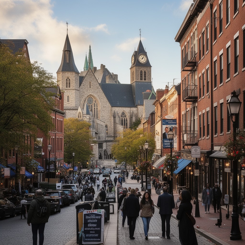 AI-generated illustration of Chapel Street