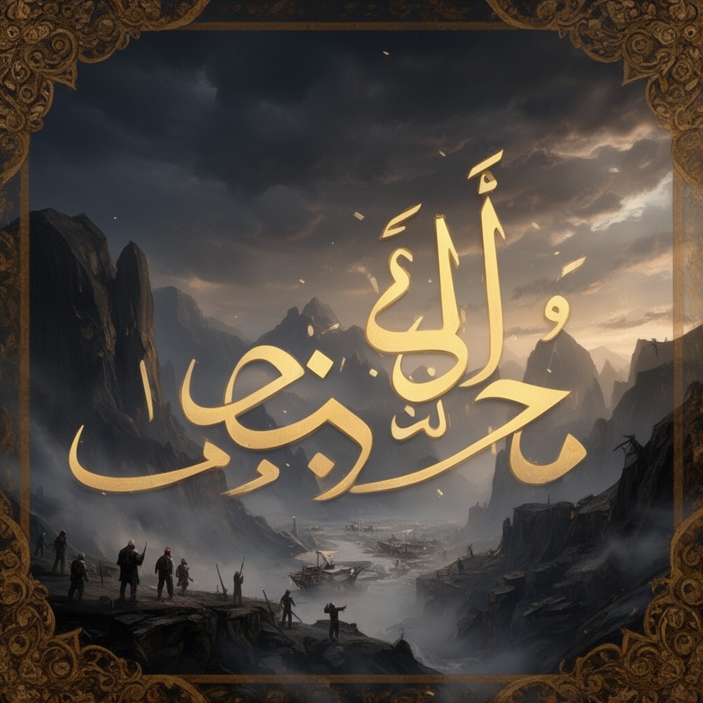 AI-generated illustration of Surah Al-Waqi'ah