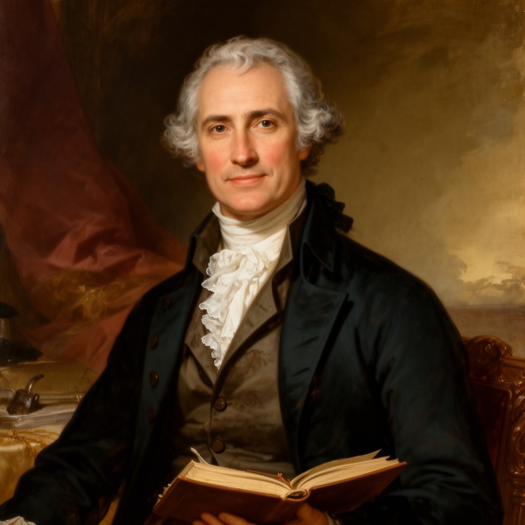 AI-generated illustration of George Mason