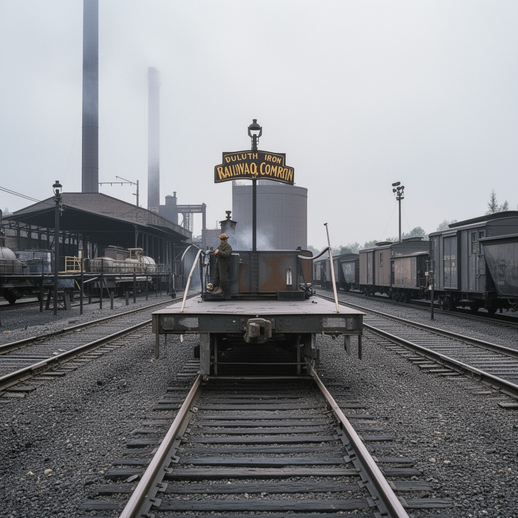 AI-generated illustration of Duluth Iron Range Railway Company