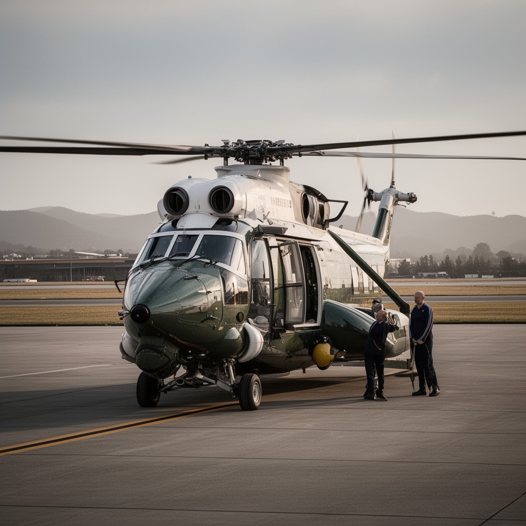 AI-generated illustration of Marine One