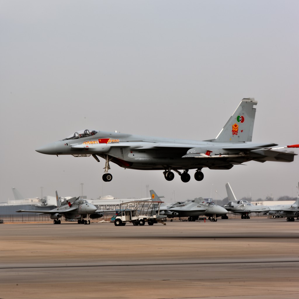 AI-generated illustration of Chinese Air Force