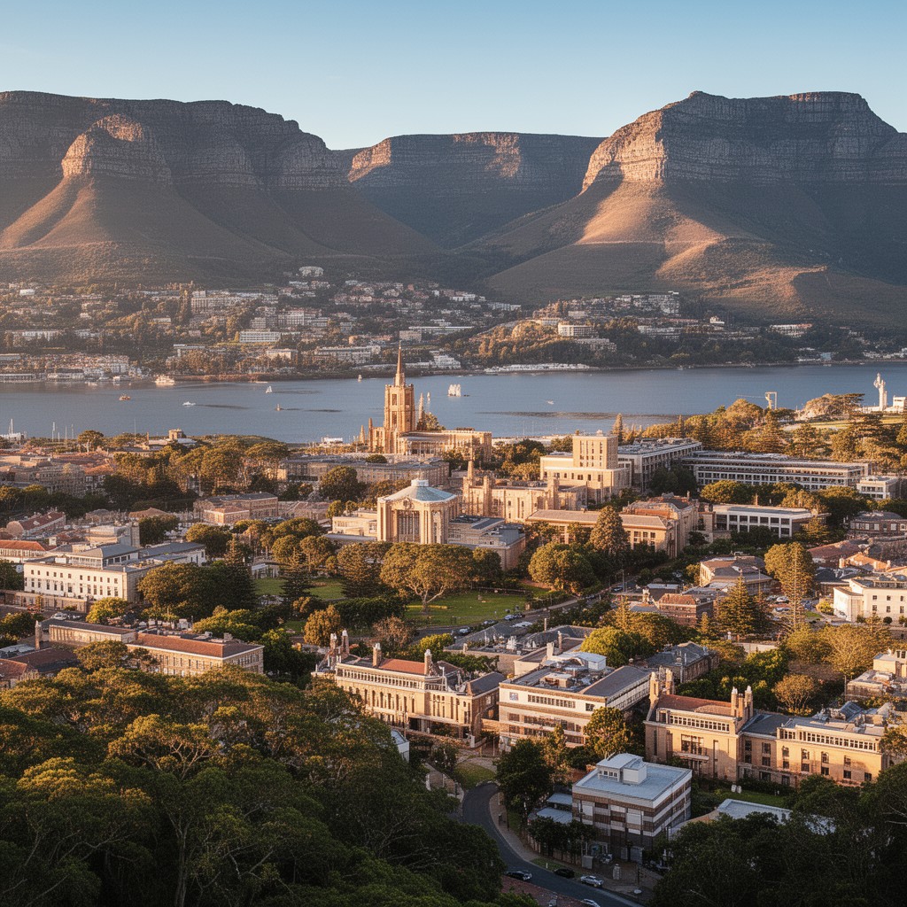 AI-generated illustration of University of Cape Town