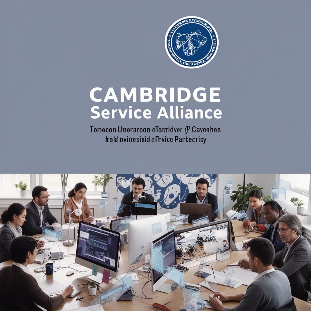 AI-generated illustration of Cambridge Service Alliance