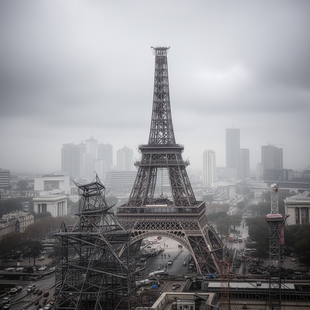 AI-generated illustration of Eiffel