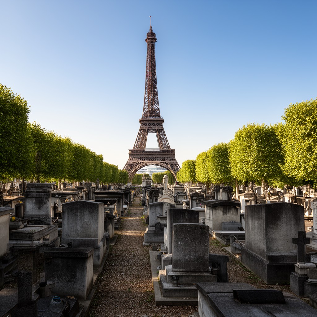 AI-generated illustration of Cimetière de Levallois-Perret