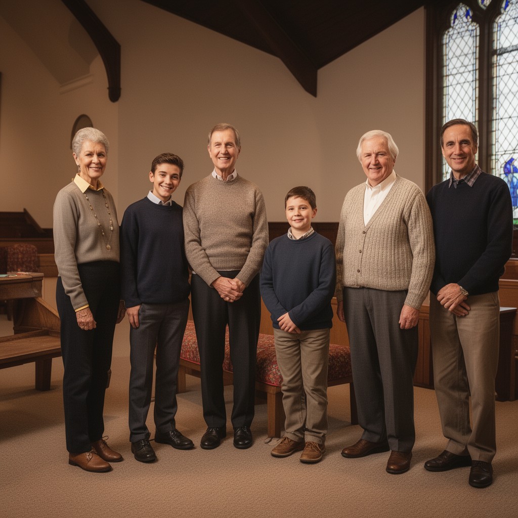 AI-generated illustration of Bigelow family
